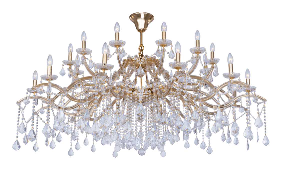 Asfour Chandelier 21:3066:24+6 Gold Pend