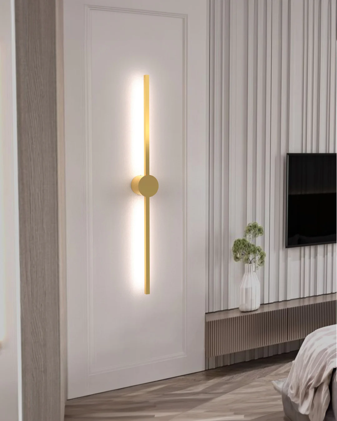 Double Lines Circle Gold - Wall Lamp 2