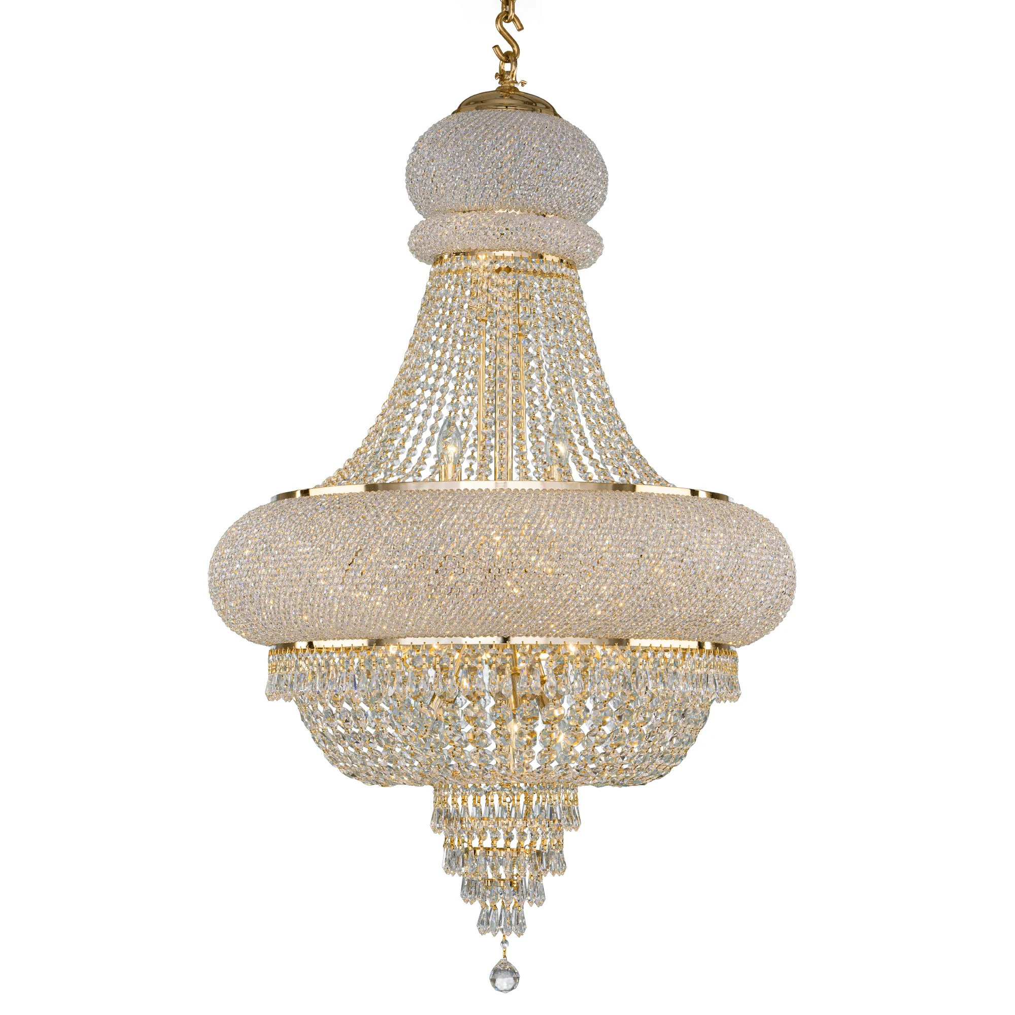 Empire Chandelier 24 Bulbs Color Gold