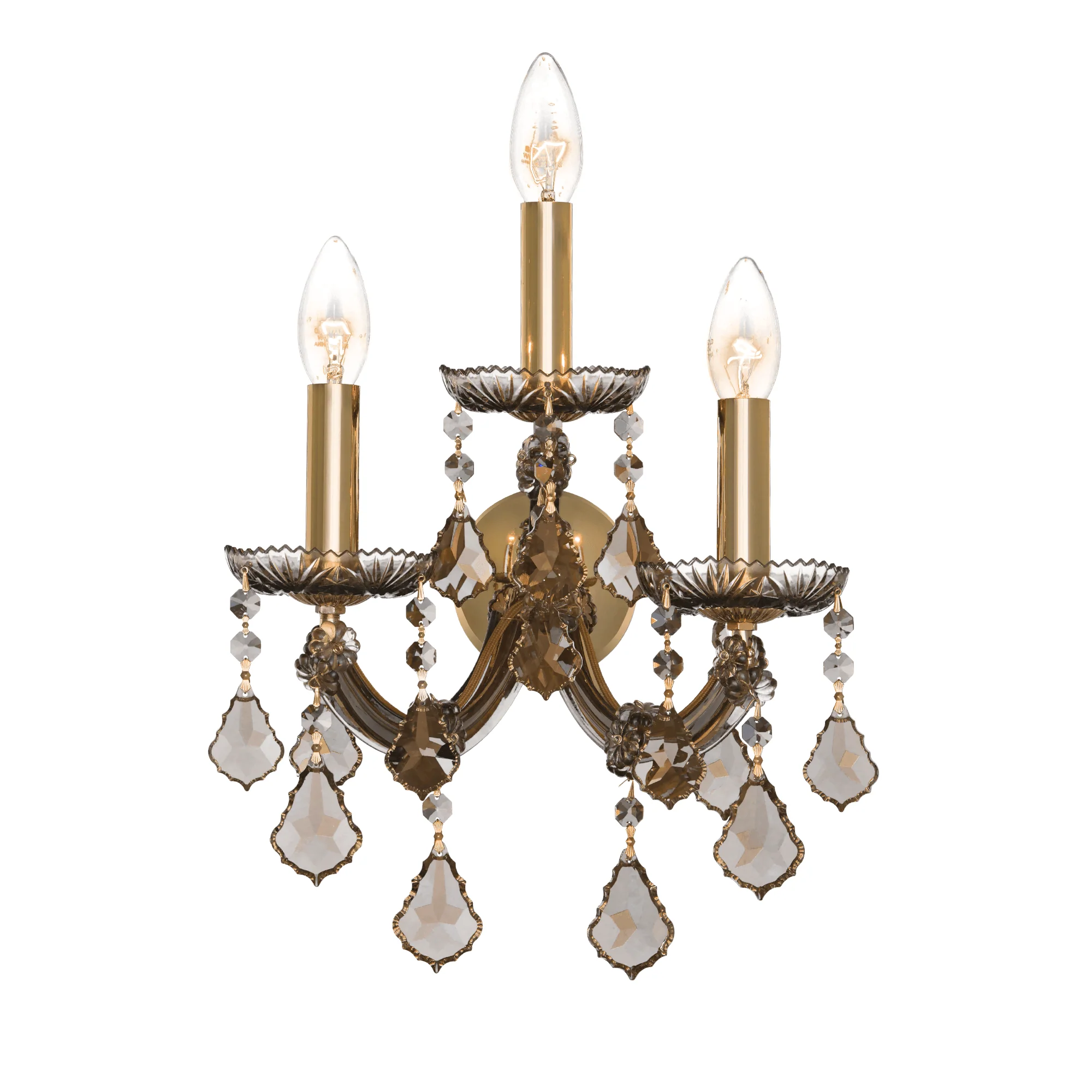 Maria Theresa Wall Lamp - 3 Bulbs - Gold